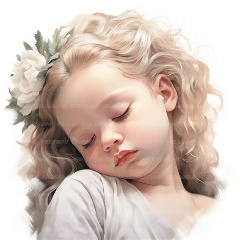 13 Baby Sleeping Clipart, Baby Clipart, Sleeping Kids, Watercolor ...