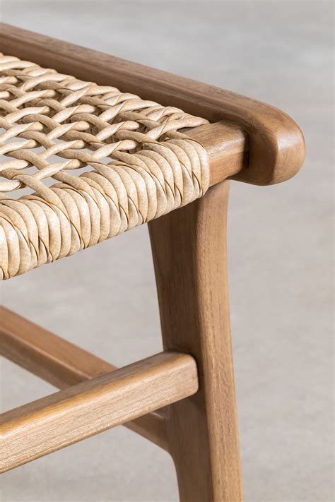 Pack de 2 chaises de salle à manger en bois de teck Malmö - SKLUM
