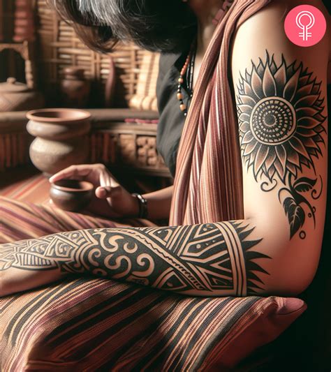 8 Inspiring Tribal Flower Tattoo Designs With Meanings