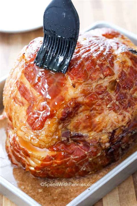 Brown Sugar Glazed Baked Ham is perfect for Easter (or any time of year). Tender and juicy on ...