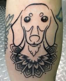 Black ink doxie tattoo. Artist and source unknown. | Tattoos, Cool tattoos, Dachshund tattoo