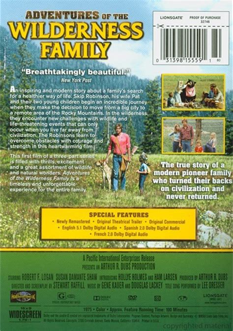 Adventures Of The Wilderness Family, The (DVD 1975) | DVD Empire