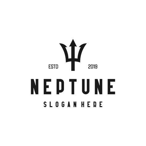 Premium Vector | Neptune logo with design type