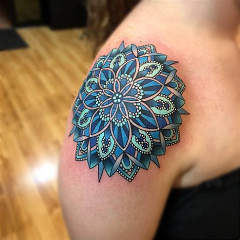 Colored Mandala Tattoo Design – Warehouse of Ideas