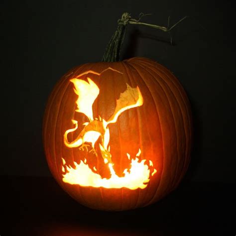 2Shea Creative Pumpkin Carving Templates: Dragon | Halloween | Pinterest | Pumpkin carvings ...