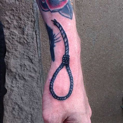 Hangman’s knot tattoo by Tine DeFiore - Tattoogrid.net