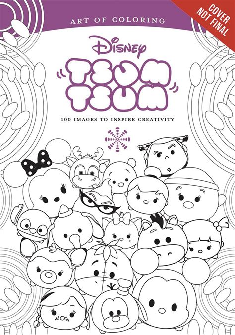 free printable tsum tsum colouring pages