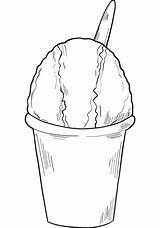 Snow Cone coloring Page  Free Printable Coloring Pages sketch template