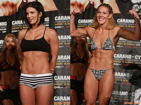 Gina vs Cyborg Weigh In’s..No Problem