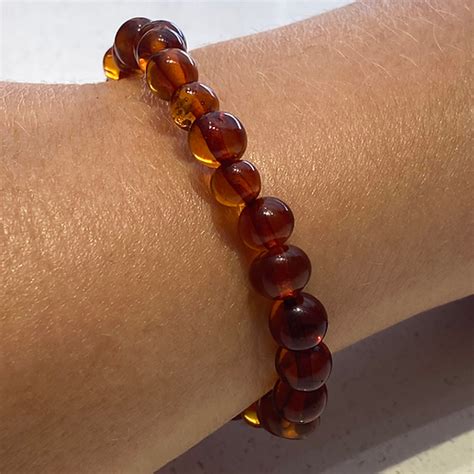 Polished Cognac Amber Bracelet