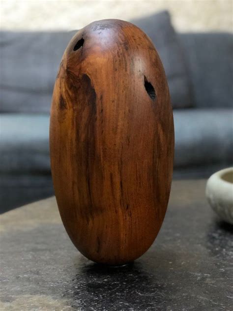 large teak wood lingam / X+L