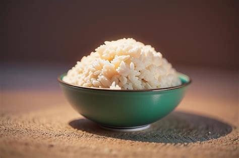 Premium AI Image | White rice is the favorite food of Chinese people eat rice for breakfast ...