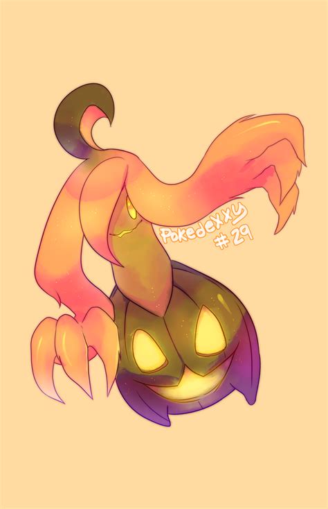 Pokedexxy #29 - Gourgeist by pekou on DeviantArt