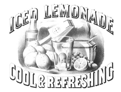 Lemonade Pencil Sketch Free Stock Photo - Public Domain Pictures