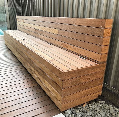 Merbau Hardwood Timber Bench Seat | Outdoor bench seating, Backyard ...