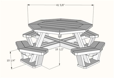 Kids octagon picnic table plans » Famous Artisan