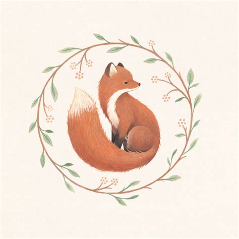 Raposa Fox - illustrated foxy logo on Behance | Fox illustration, Fox ...