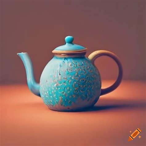 Close up of a ceramic teapot