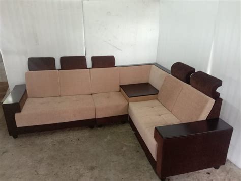 5 Seater Corner Fabric Sofa Set at Rs 35000/set | Ranganathapuram ...