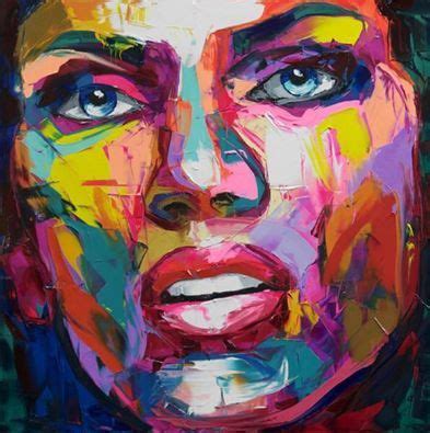 Pin by Yvonne on Françoise Nielly | Face oil painting, Abstract canvas painting, Portrait painting