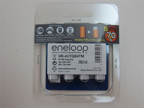 Sanyo Eneloop Rechargeable AAA Battery Pack HR-4UTGB4TM « Blog ...