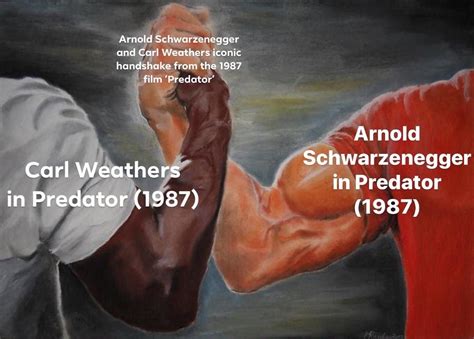 √ Arnold Schwarzenegger Handshake Predator