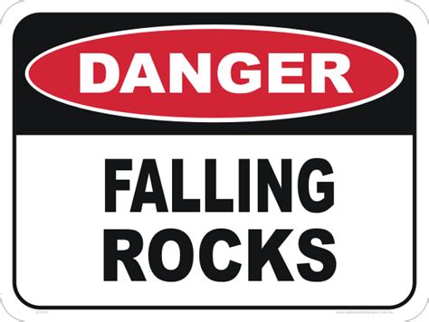 Falling Rocks sign D1070 - National Safety Signs