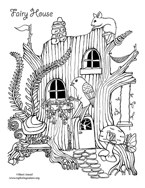 Fairy House – Coloring Nature