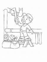 Plumber Coloring Pages sketch template
