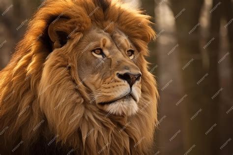 A lion with a mane | Premium AI-generated image