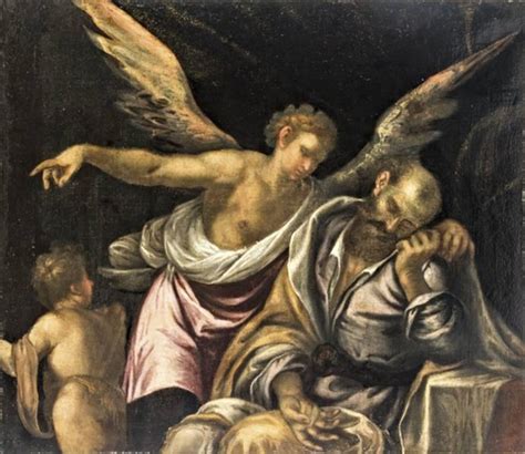 Dutch School, 17th Century | Archangel Gabriel appears in St. Joseph's dream | MutualArt