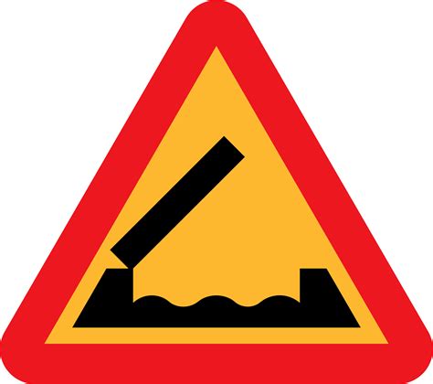 Clipart - Retractable bridge roadsign
