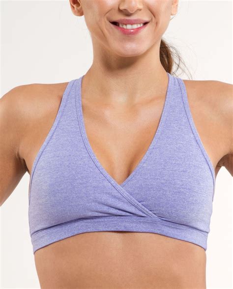 Lululemon Deep V Bra - Heathered Persian Purple - lulu fanatics