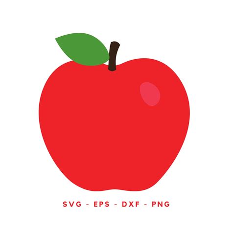 Red Apple Svg, Apple Clipart, Teacher Svg, School Svg, Silhouette Cut Files, Apple Cricut, Back ...