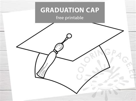 Free Large Graduation cap | Coloring Page