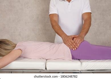 Physiotherapy Treatment Gluteal Strain Gluteus Maximus Stock Photo ...