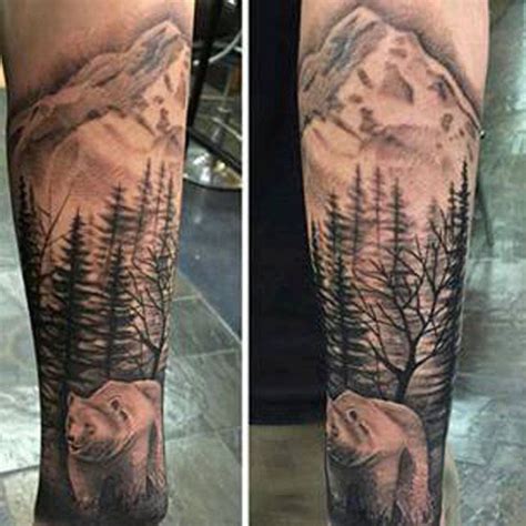 50 Mountain Tattoos | Nature tattoo sleeve, Arm sleeve tattoos, Mountain tattoo