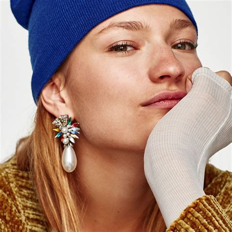 2018 New Vintage Retro Water Drop Shape Pearls Colorful Earrings For Women Girls Elegant ...