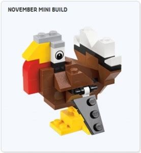 Build a LEGO Thanksgiving turkey!