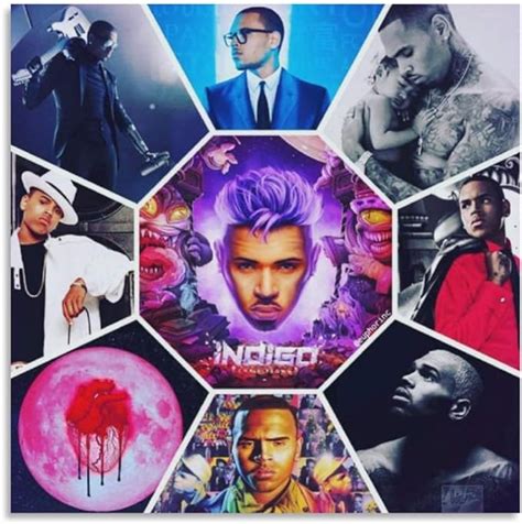 Jiaobaba Chris Brown Indigo Album Cover HD Canvas Art Poster and Wall ...