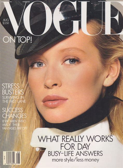 1987 Vogue Fashion Magazine August 35th Birthday Gift Estelle Lefebure Tina Chow Shoes Jason ...