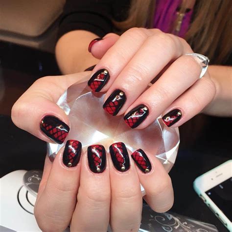 black and red nail designs trends 2017 - Styles 7
