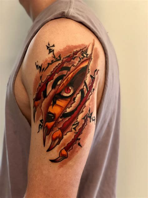 nine tails kurama tattoo - souravjoshiartsdrawingoldman