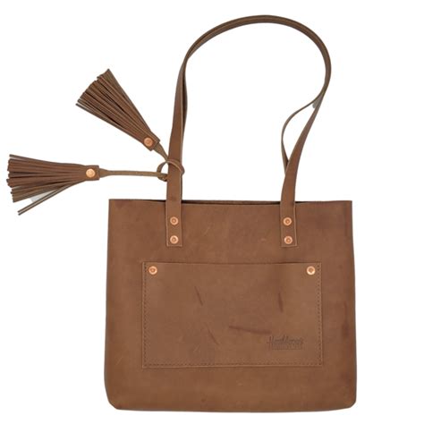 Medium Leather Tote Bag - Discover Holmes County Ohio
