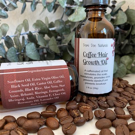 Caffeinated Hair Growth Oil Coffee Hair Growth Oil DHT | Etsy