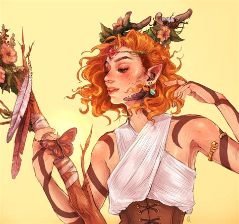 Keyleth, an art print by Courtney Facca - INPRNT Rpg Character, Character Creation, Character ...