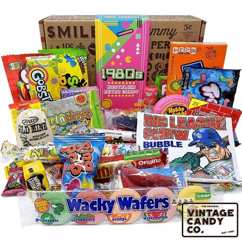 VINTAGE CANDY CO. 1980's RETRO CANDY GIFT BOX - 80s Nostalgia Candies - Flashback EIGHTIES Fun ...