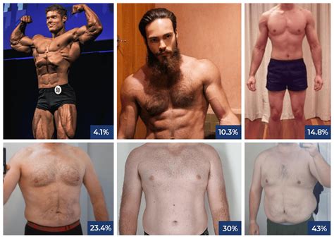 body fat percentage by picture for men - MennoHenselmans.com