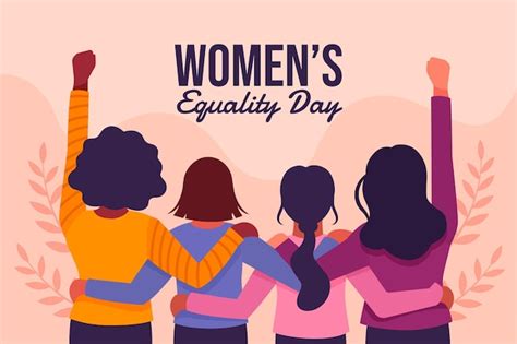 Free Vector | Cartoon women's equality day illustration