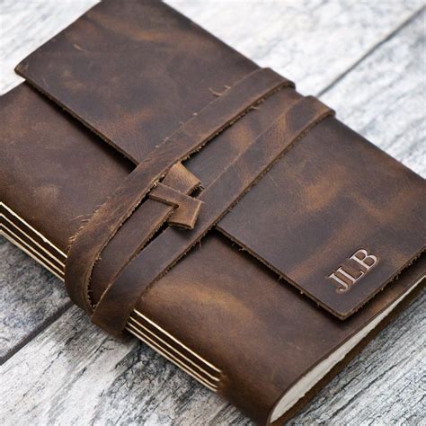 Personalized Leather Journal | Leather journal, Leather books, Leather journal cover design